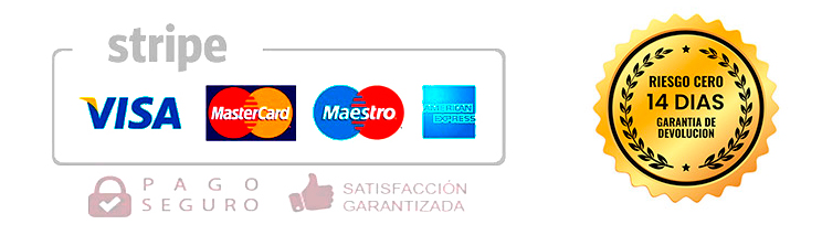 stripe pago seguro con stripe.<br />
Garantía de devolución